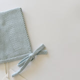 Purl Knit Bonnet ‘Sky Blue’