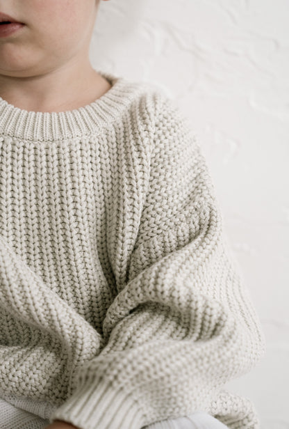 ‘Gray Marle’ Chunky Knit Sweater