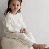 ‘Yellow Stripe’ Ribbed Knit Sweater