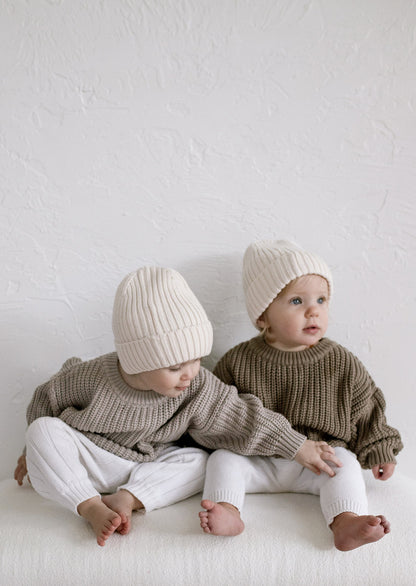 ‘Taupe’ Chunky Knit Sweater