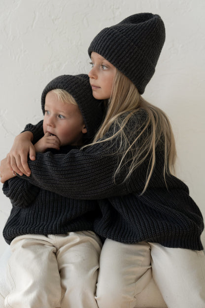 ‘Obsidian’ Chunky Knit Sweater