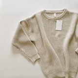 Women’s Oatmeal Chunky Knit Sweater