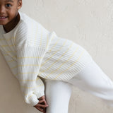 ‘Yellow Stripe’ Ribbed Knit Sweater