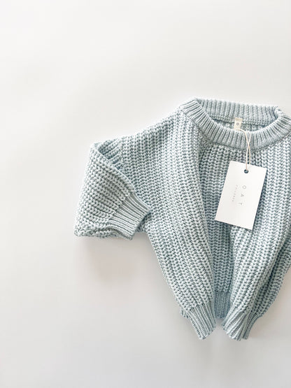 ‘Sky Blue’ Chunky Knit Sweater