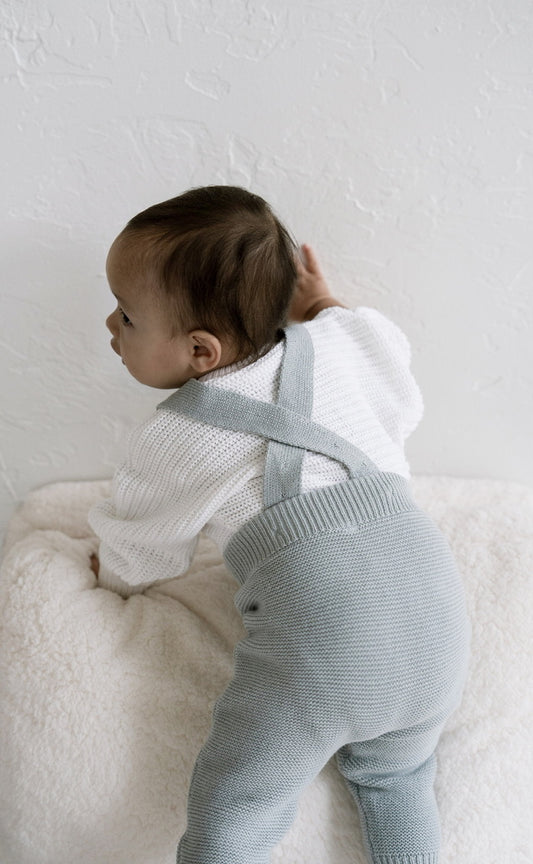 'Fog' Knit Suspenders