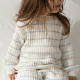 Children’s ‘Sky Blue Stripe’ Ribbed Knit Sweater