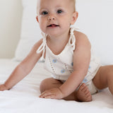 Heirloom Onesie - Blue Daisy