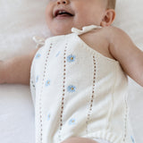 Heirloom Onesie - Blue Daisy