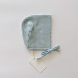 Purl Knit Bonnet ‘Sky Blue’