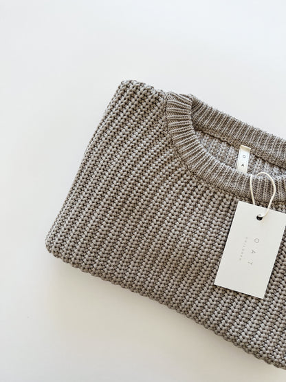 ‘Taupe’ Chunky Knit Sweater