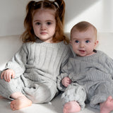 Children’s Wide Ribbed Knit Pant ‘Rain Gray’
