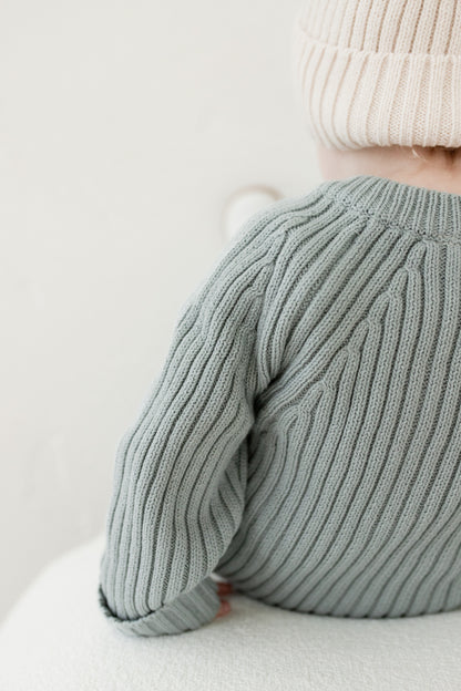 'Fog' Ribbed Playsuit