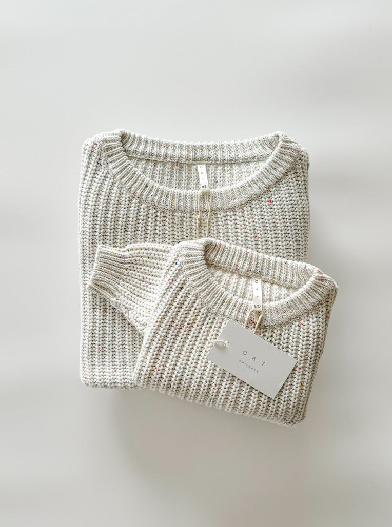 Women Knit Sweater - Oat Bajoue