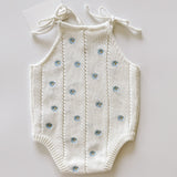 Heirloom Onesie - Blue Daisy