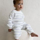 ‘Lilac Stripe’ Ribbed Knit Pant