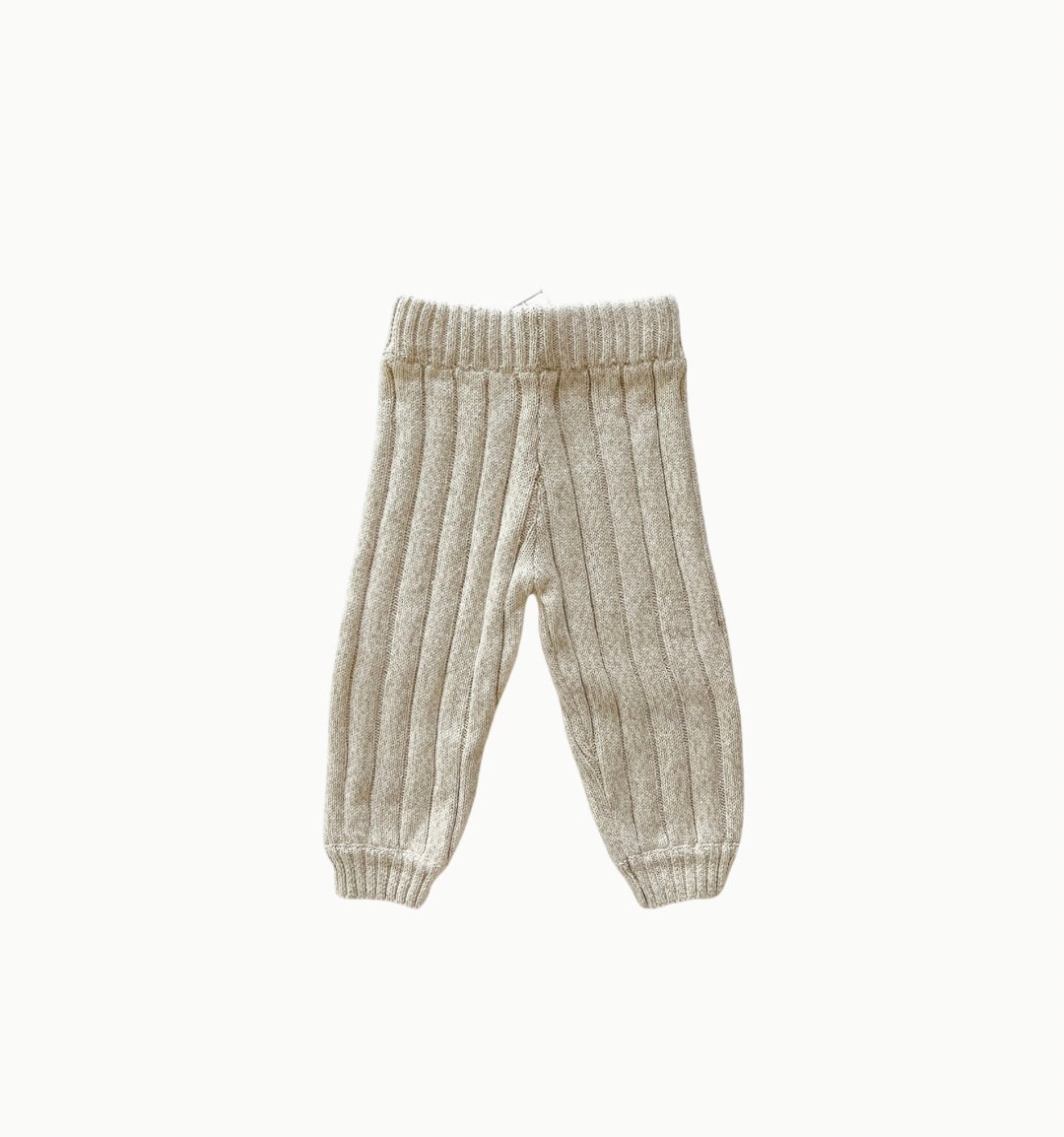 Children’s Wide Ribbed Knit Pant ‘Oatmeal’