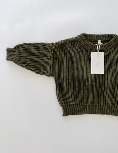 ‘Pine’ Chunky Knit Sweater