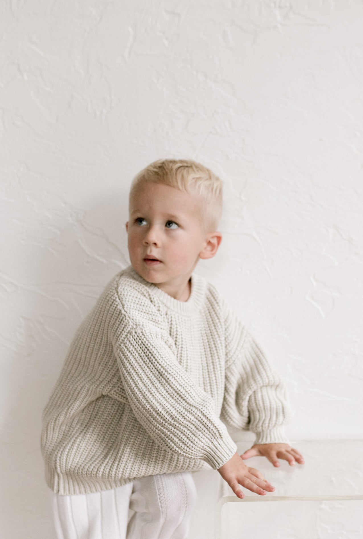 ‘Gray Marle’ Chunky Knit Sweater