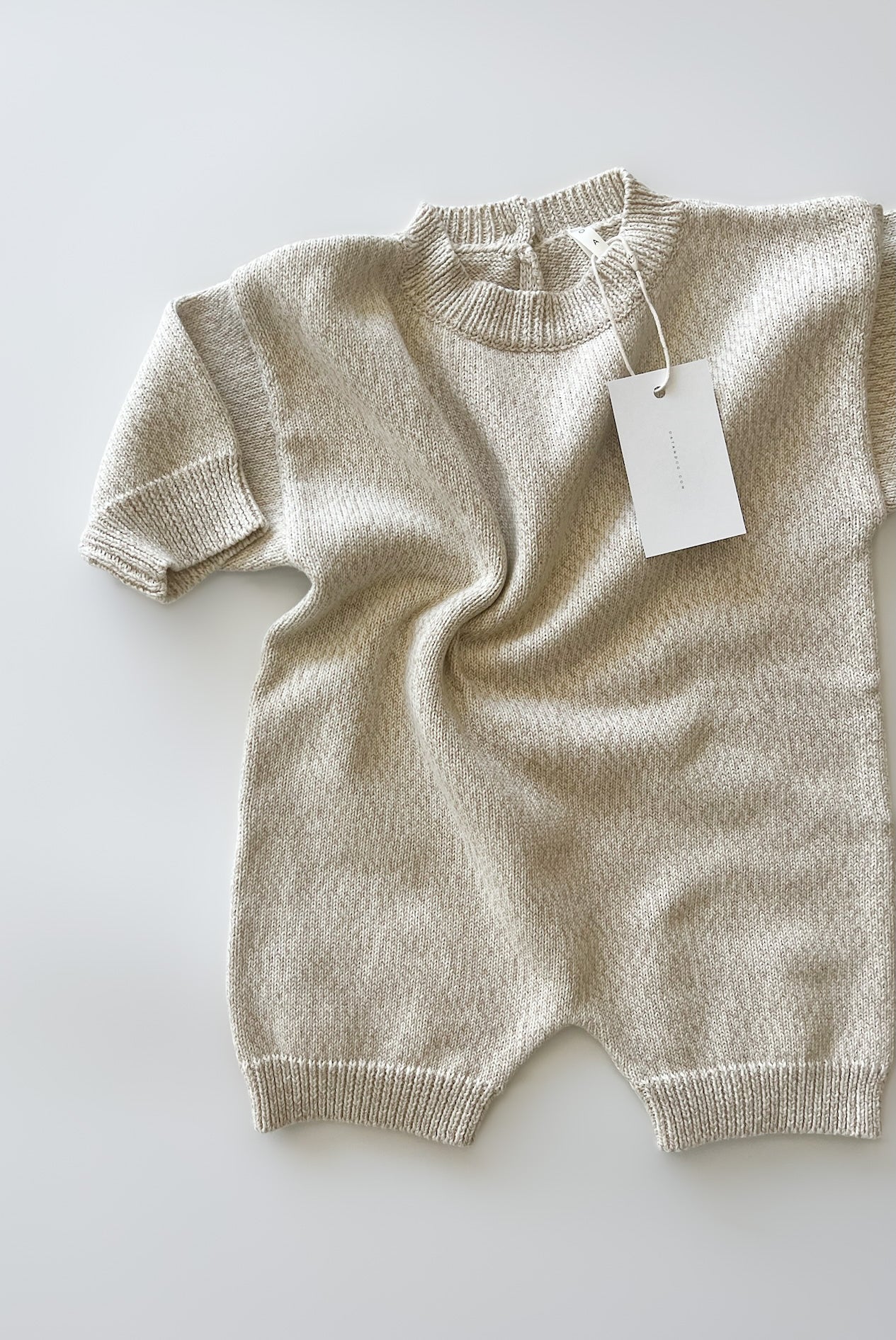 ‘ Oatmeal ‘ Knit Playsuit