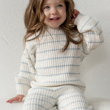 Children’s ‘Sky Blue Stripe’ Ribbed Knit Sweater