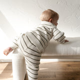 Children’s ‘Deep Green Stripe’ Ribbed Knit Sweater