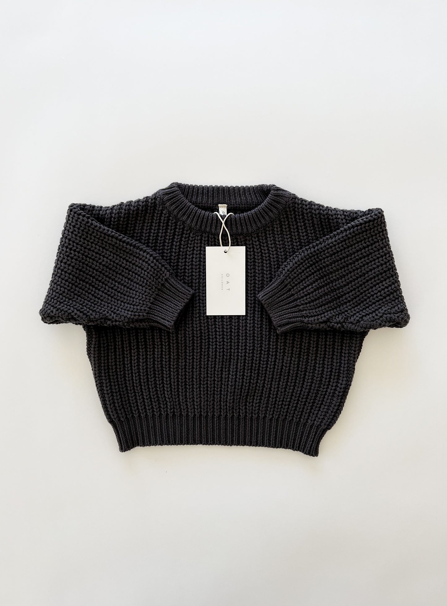 ‘Charcoal’ Chunky Knit Sweater