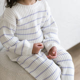 ‘Lilac Stripe’ Ribbed Knit Pant