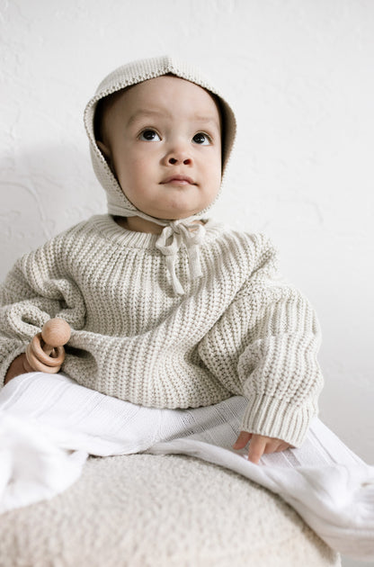 ‘Gray Marle’ Chunky Knit Sweater