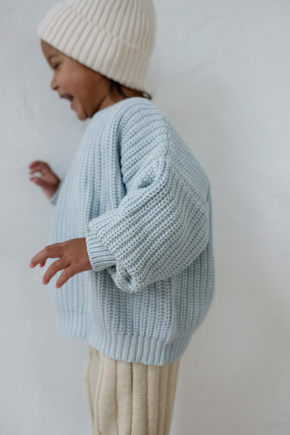 ‘Sky Blue’ Chunky Knit Sweater