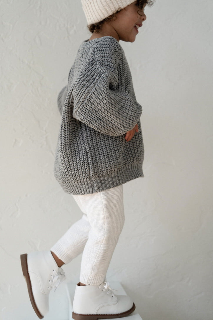 ‘Storm Gray’ Chunky Knit Sweater