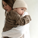 Children’s Wide Ribbed Knit Sweater ‘Oak’