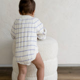 ‘Lilac Stripe’ Ribbed Knit Onesie