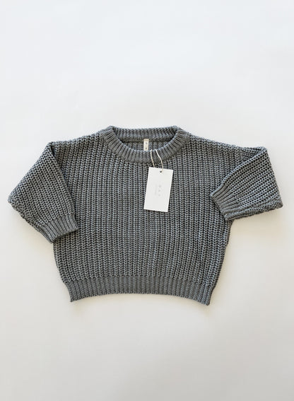 ‘Storm Gray’ Chunky Knit Sweater