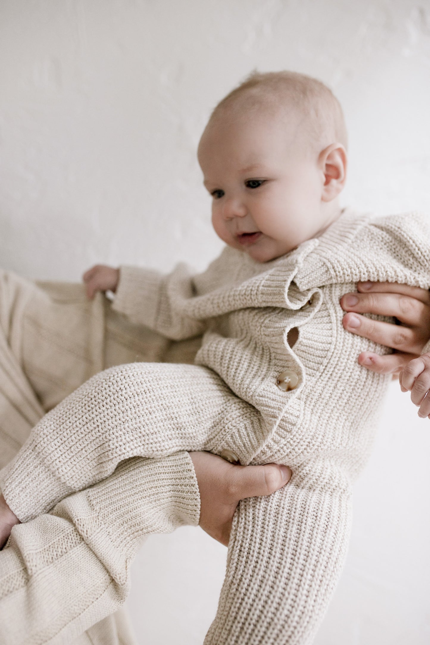 ‘Oatmeal‘ Chunky Knit Playsuit