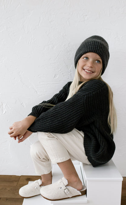 ‘Obsidian’ Chunky Knit Sweater