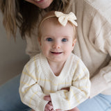 ‘Yellow Stripe’ Ribbed Knit Onesie