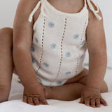 Heirloom Onesie - Blue Daisy