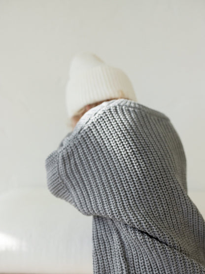 ‘Storm Gray’ Chunky Knit Sweater