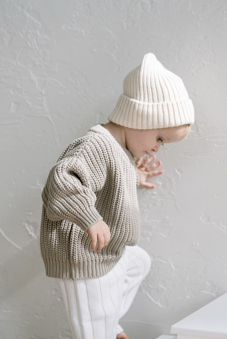 ‘Taupe’ Chunky Knit Sweater