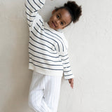 ‘Navy Stripe’ Ribbed Knit Sweater