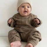 Children’s Wide Ribbed Knit Pant ‘Oak’