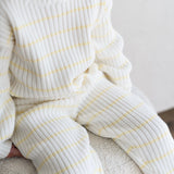 ‘Yellow Stripe’ Ribbed Knit Sweater