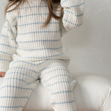 Children’s ‘Sky Blue Stripe’ Ribbed Knit Pant