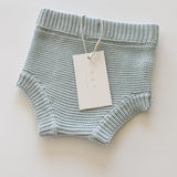 Purl Knit Bloomer Shorts ‘Sky Blue’