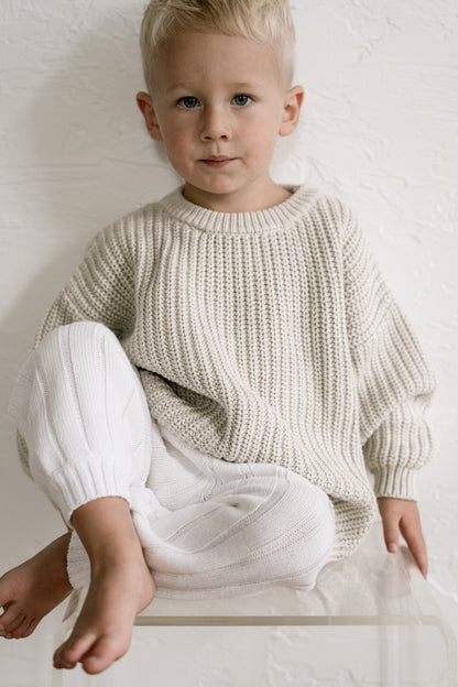 ‘Gray Marle’ Chunky Knit Sweater