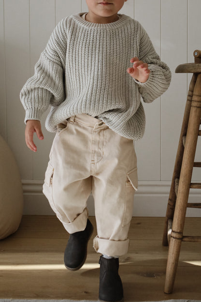 ‘Gray Marle’ Chunky Knit Sweater