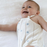 Heirloom Onesie - Blue Daisy