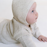 Purl Knit Bonnet ‘Oatmeal’