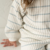 Children’s ‘Sky Blue Stripe’ Ribbed Knit Sweater