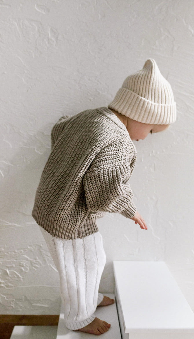 ‘Taupe’ Chunky Knit Sweater